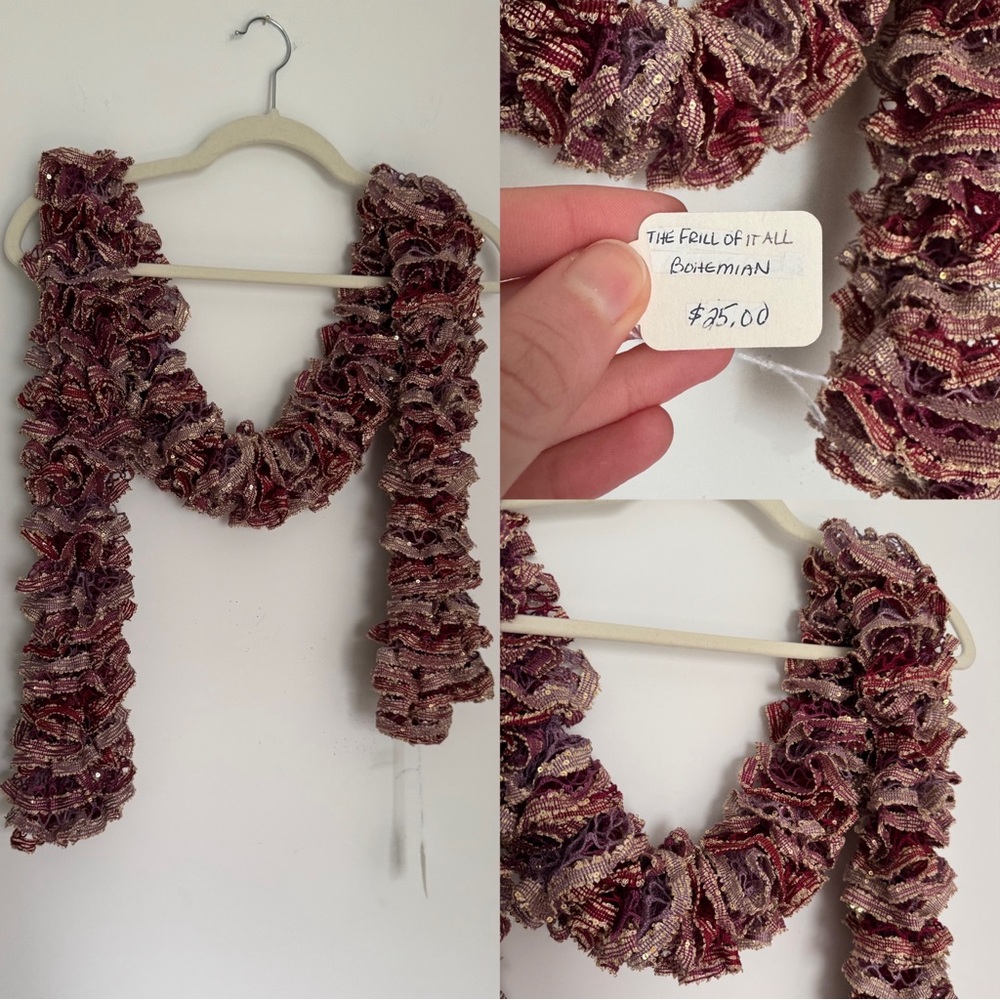 Handmade Crochet Skinny Scarf